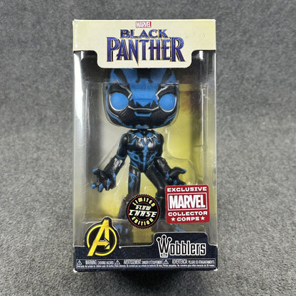 Funko Wobbler Black Panther Glow in the Dark Limited Chase Collector Corps