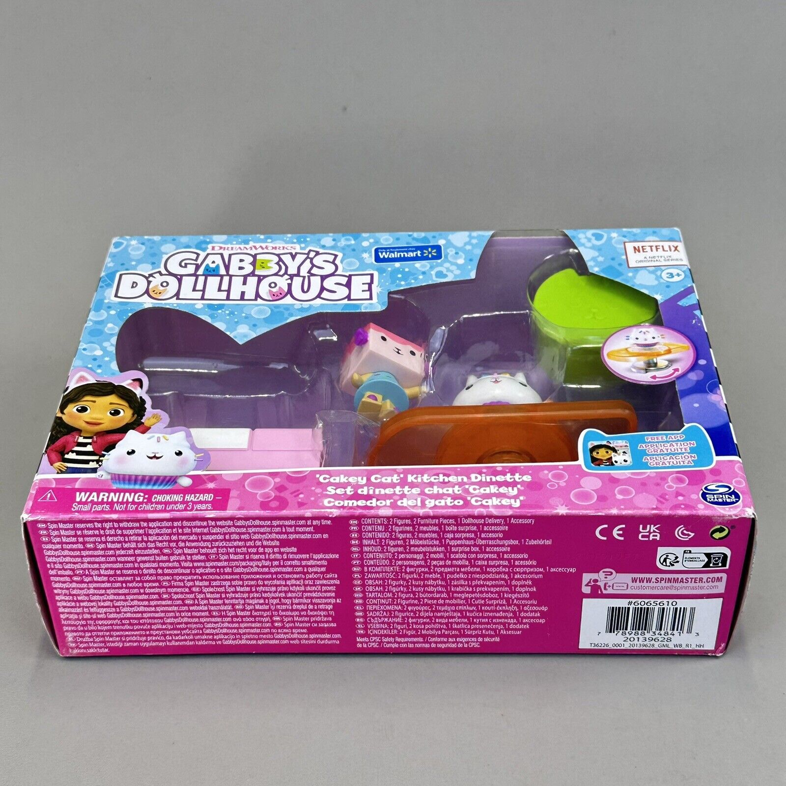 Gabby's Dollhouse Cakey Cat Baby Box Kitchen Dinette Set Exclusive - Brand New