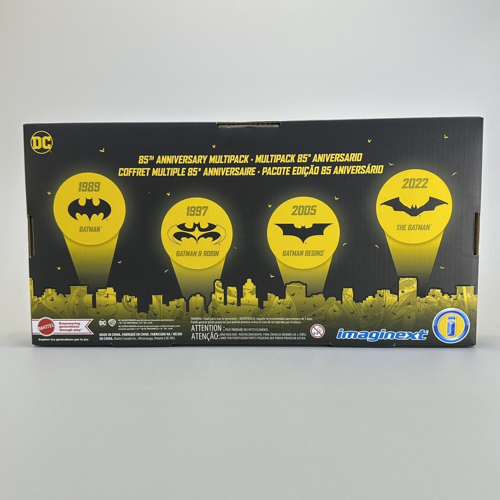 Imaginext DC Super Friends Batman 85th Anniversary Movie 4-Pack Figures - New