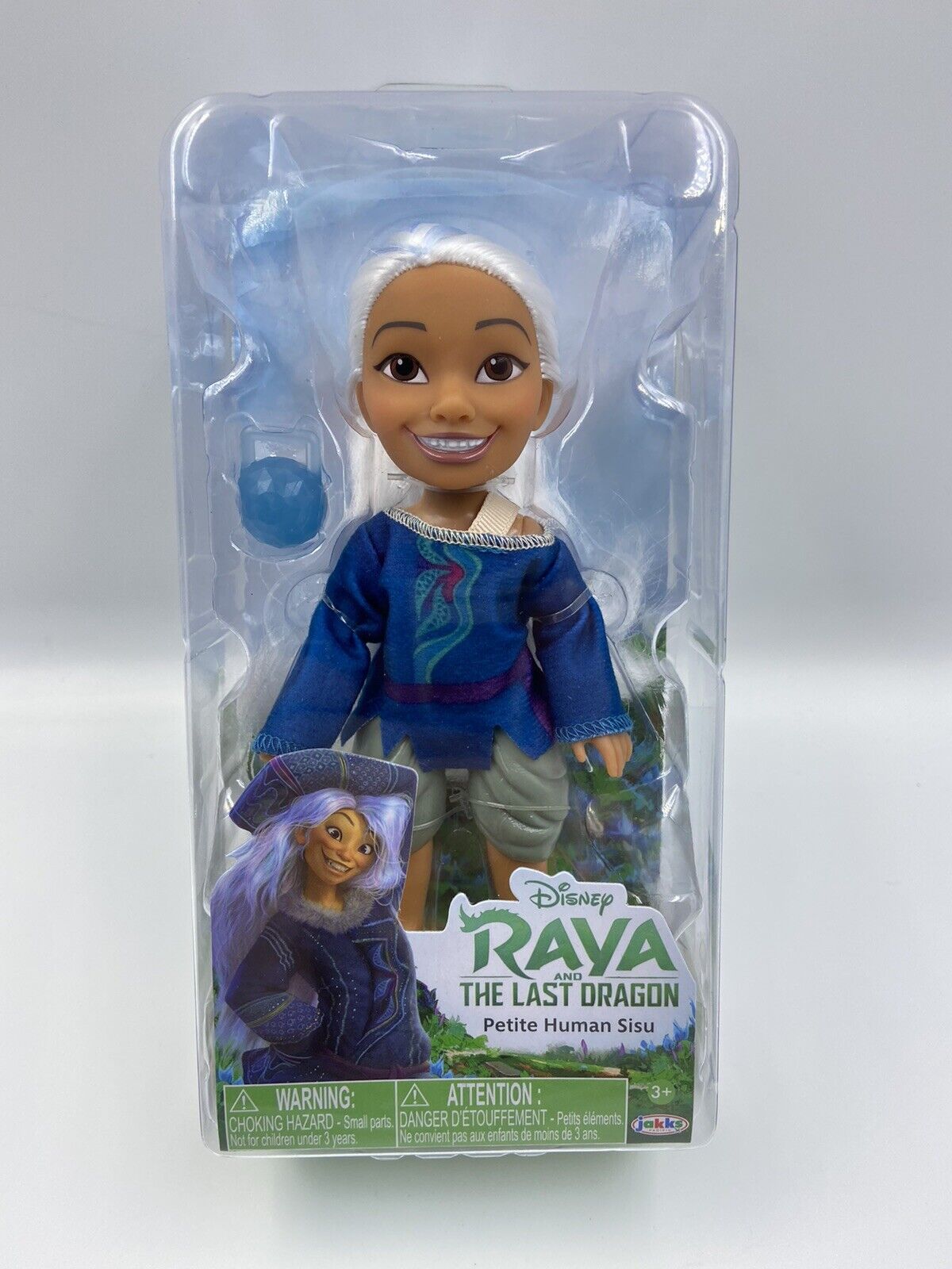 Disney Raya And The Last Dragon Petite Human Form Sisu Doll & Dragon Gem - New