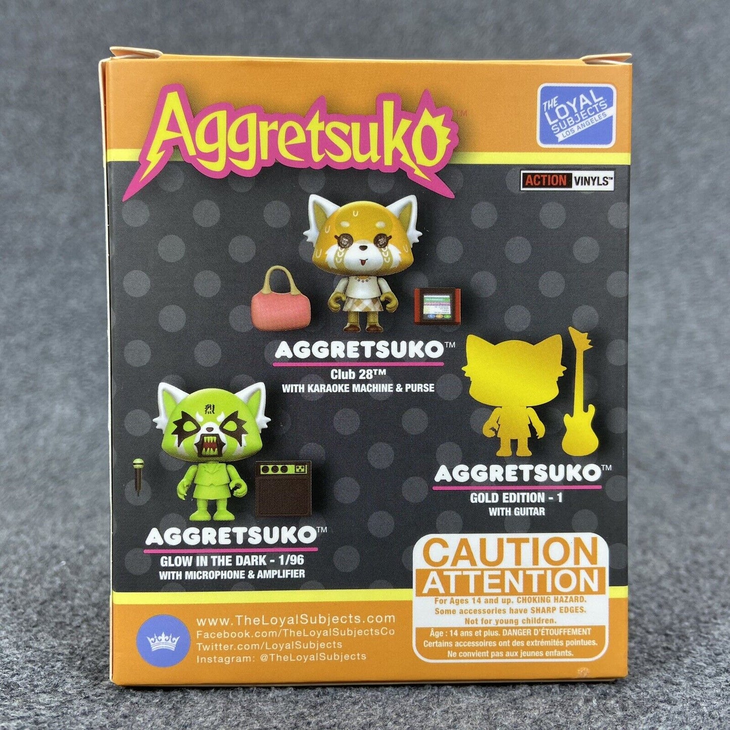 Aggretsuko Tsunoda 3.25” Action Vinyl Figure - The Loyal Subjects - Brand New