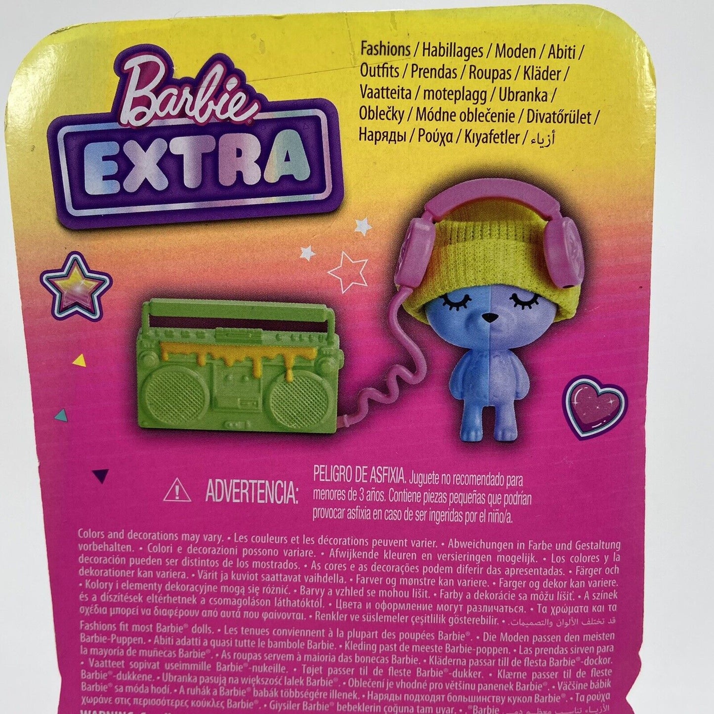 Barbie Extra Pet & Fashion Clothes Piece Pack w/ Pet Teddy Bear & Accessories