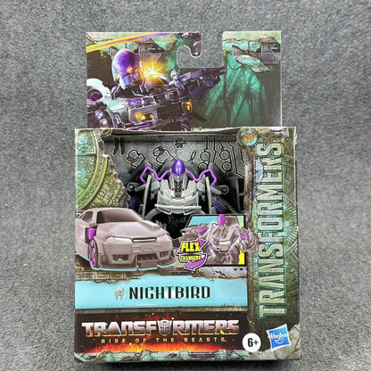 Hasbro Transformers Rise of the Beasts Flex Changer Nightbird 4" Action Figure