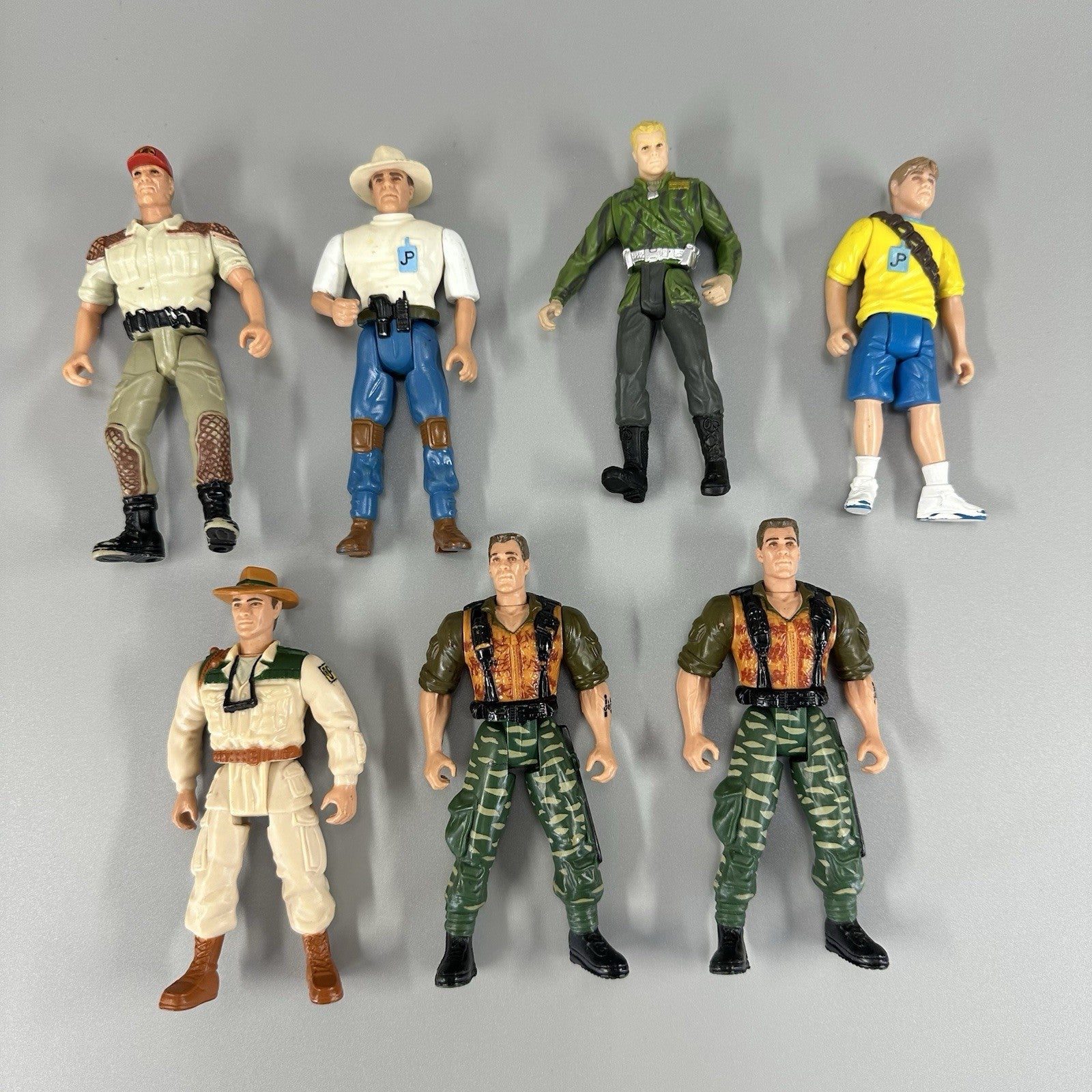 Jurassic Park & Small Soldiers 4.5" Action Figure Lot 90s Kenner Hasbro Vintage