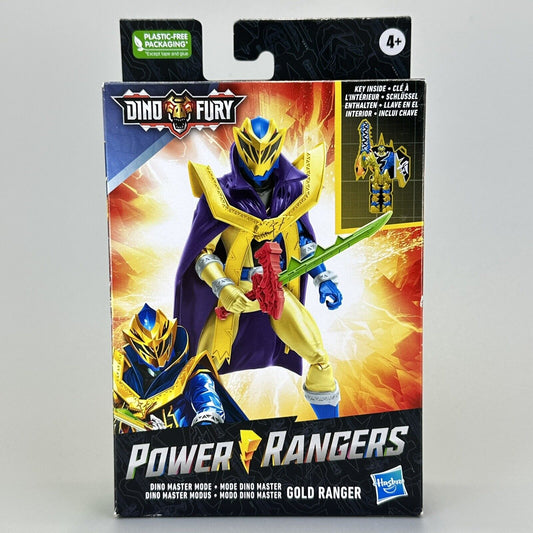 Power Rangers Dino Fury Gold Ranger Dino Master Mode 6" Action Figure - New