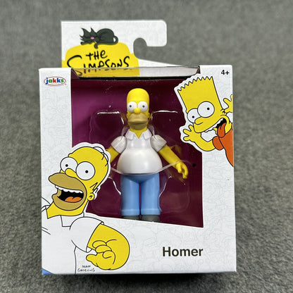 The Simpsons Bundle Homer Bart Lisa Ned Chief Wiggum 2.5" Figures Full Set Jakks