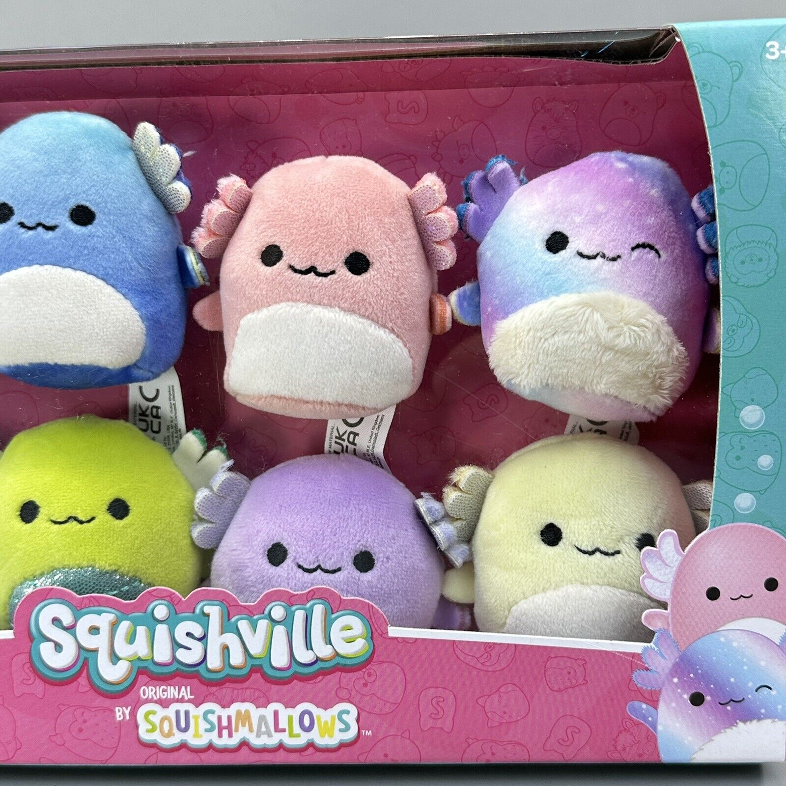 Squishmallows Squishville Axolotl Squad 2" Plush Limited 8-Pk Set - Brand New