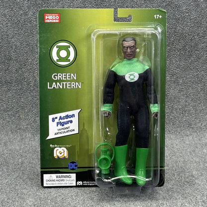 MEGO Heroes Green Lantern John Stewart 8" Action Figure 14 Points Articulation