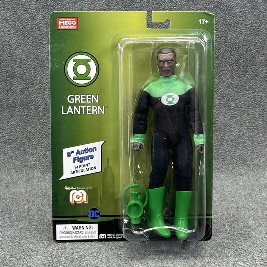 MEGO Heroes Green Lantern John Stewart 8" Action Figure 14 Points Articulation