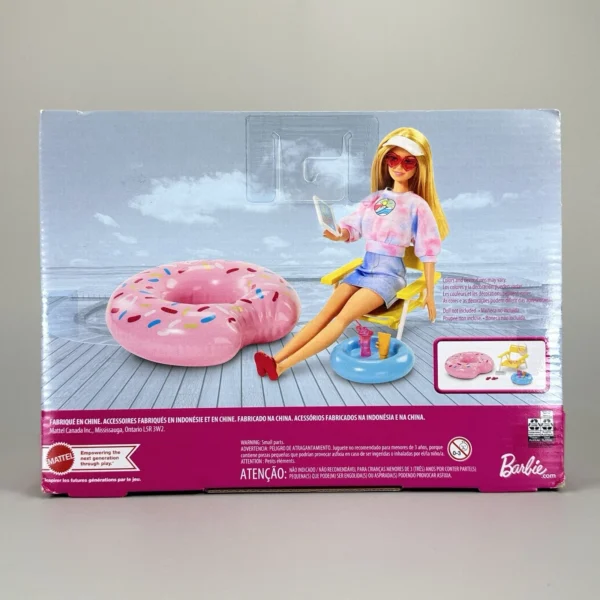 Barbie Pool Day Accessory Set Float Chair Sunglasses Tablet Drink & More - New - Image 3
