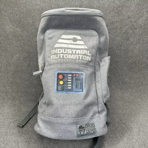 Star Wars Backpack Galaxy's Edge Droid Depot Automaton Astromech Disney Grey Bag